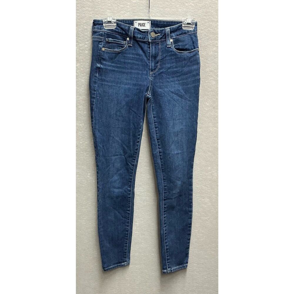 PAIGE Verdugo Ankle Skinny Stretch Denim Blue Jeans Women's Size 25